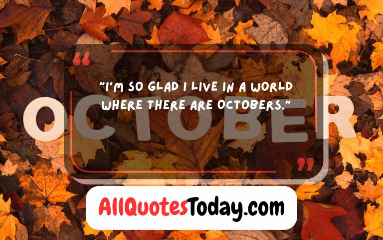 Cozy and Inspiring October Quotes to Welcome Fall