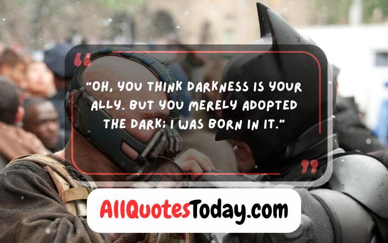 Iconic Bane Quotes That Echo Power and Fear