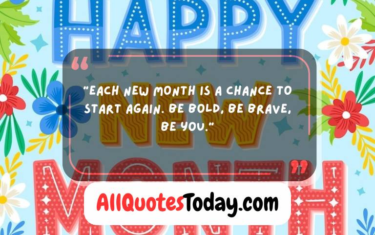 Inspiring New Month Quotes to Start Fresh & Strong