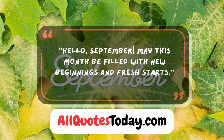 September Quotes to Welcome Change and New Beginnings